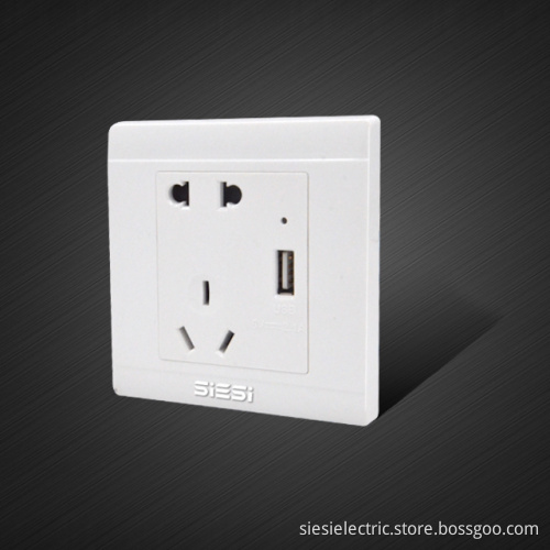 5pin wall socket with 1 Way Switch